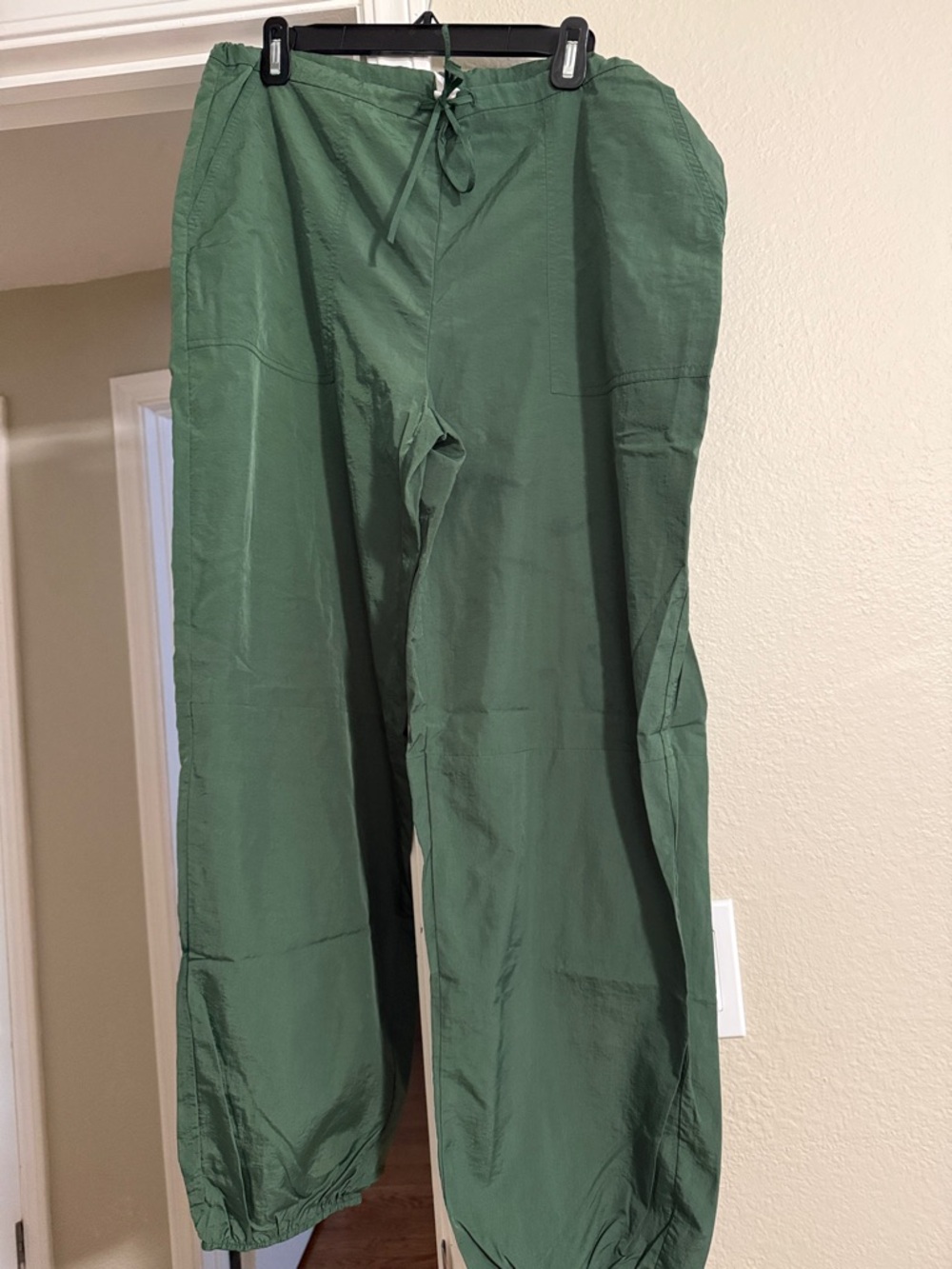 Melrose and Market Olive Green Drawstring Track Pants